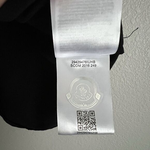 Moncler Gamme Bleu Men’s Short Sleeve Polo Size L Black - Picture 9 of 9